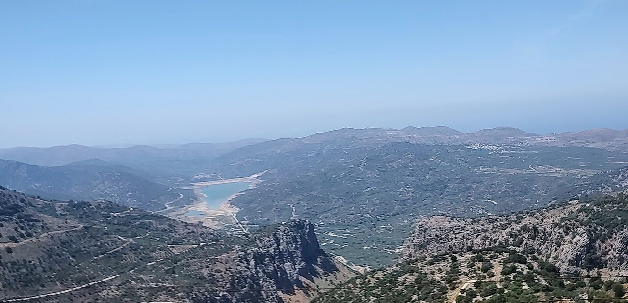 Walking through the historic archaeological site of Knossos in Crete