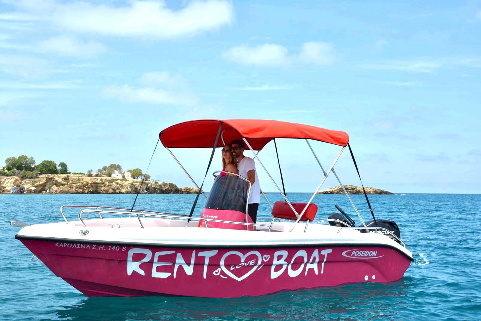 Boat rental in Crete for private sea trips